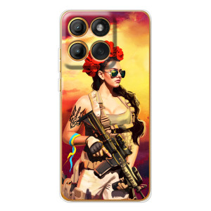 ЗСУ Чехлы (TPU) для Motorola MOTO G86 – Женщина солдат