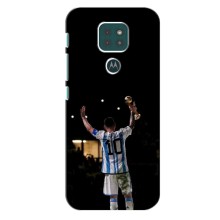 Чехлы Лео Месси Аргентина для Motorola Moto G9 Play (Лео Чемпион)
