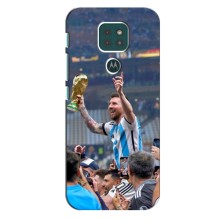 Чехлы Лео Месси Аргентина для Motorola Moto G9 Play (Месси король)