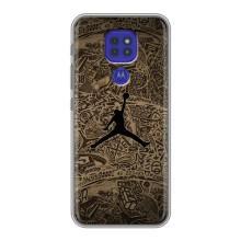 Чохли для Motorola MOTO G9 Play - з картинкою JORDAN (AlphaPrint) (Logo Jordan)