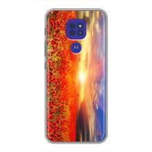 Чехол с картинкой (Стильные) для Мото G9 Плей - (AlphaPrint) (Поле тюльпанов)