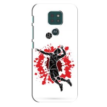 Чохли з прінтом Спортивна тематика для Motorola Moto G9 Play – Волейболіст