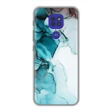 Чохол для Моторола МОТО Г9 Плей - з принтом (Дизайнерські) (AlphaPrint) (Бірюзовий мрамор)