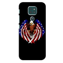 Чехол Флаг USA для Motorola Moto G9 Play – Крылья США