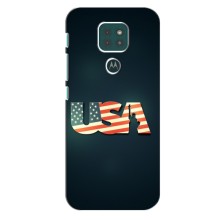 Чехол Флаг USA для Motorola Moto G9 Play (USA)