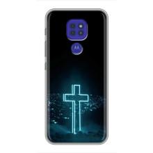 Християнські Чохли для Motorola MOTO G9 Play (AlphaPrint) (Хрест і місто)