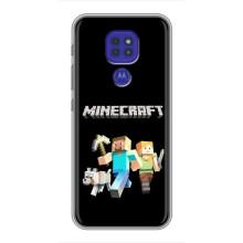 Чохол Майнкрафт на Motorola MOTO G9 Play (AlphaPrint) Minecraft (герої Minecraft)