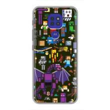 Чохол Майнкрафт на Motorola MOTO G9 Play (AlphaPrint) Minecraft (Колаж Майнкрафт)