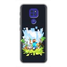 Чохол Майнкрафт на Motorola MOTO G9 Play (AlphaPrint) Minecraft (персонажі Minecraft)
