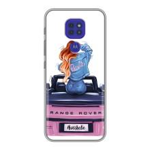 Чехол с печатью для Motorola MOTO G9 Play - (Мода) (AlphaPrint) – На машине