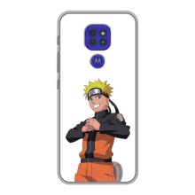 Чехлы с принтом Наруто на Motorola MOTO G9 Play (Радосный Наруто)