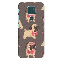 Чехол (ТПУ) Милые собачки для Motorola Moto G9 Play – Собачки Мопсики