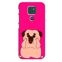 Чехол (ТПУ) Милые собачки для Motorola Moto G9 Play – Веселый Мопсик