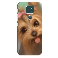 Чехол (ТПУ) Милые собачки для Motorola Moto G9 Play – Йоршенский терьер