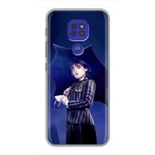 Чохли Венсдей на Motorola MOTO G9 Play Уенсдей (AlphaPrint) (Венздей з парасолькою)