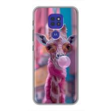 Чехол с принтом стильные животные для Мото G9 Плей – Стильный жирав