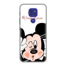 Эксклюзивный чехол для Motorola MOTO G9 Play (AlphaPrint - Мультяшные) (Маус Микки)