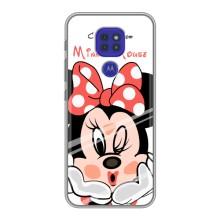 Эксклюзивный чехол для Motorola MOTO G9 Play (AlphaPrint - Мультяшные) (Маус Минни)