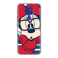 Эксклюзивный чехол для Motorola MOTO G9 Play (AlphaPrint - Мультяшные) (Маус в очках)