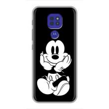 Эксклюзивный чехол для Motorola MOTO G9 Play (AlphaPrint - Мультяшные) (Микки на черном)