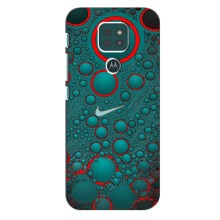 Силиконовый Чехол на Motorola MOTO G9 Play с картинкой Nike (Найк зеленый)