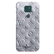 Текстурный Чехол Louis Vuitton для Моторола Мото джи 9 плей (Белый ЛВ)