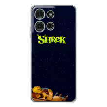 Чехол с мультфильмом Шрек на Motorola Moto G96 5G – Шрек лого