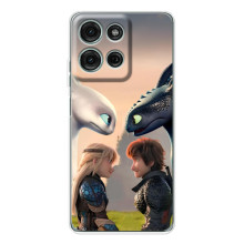 Чехол как приручить дракона на Motorola Moto G96 5G – Гикавка и Астрид