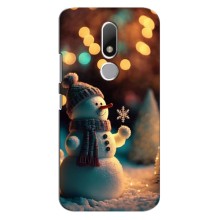 Чехлы на Новый Год Motorola Moto M – Снеговик праздничный