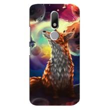 Чехлы с картинкой Лисички для Motorola Moto M (VPrint) (Лисица в космосе)