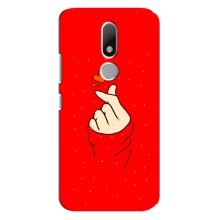 Чохол (Знак сердечка) для Motorola Moto M (Сердечко на червоному)