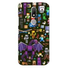 Чехол Майнкрафт на Motorola Moto M (AlphaPrint) Minecraft – Коллаж Майнкрафт