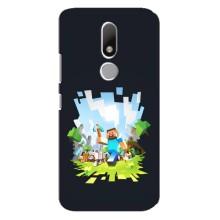 Чехол Майнкрафт на Motorola Moto M (AlphaPrint) Minecraft – персонажи Minecraft