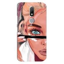 Чехол с печатью для Motorola Moto M - (Мода) (AlphaPrint) (Макияж)