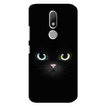 Чохол на тематику: Коти для Motorola Moto M – Чорний Котик