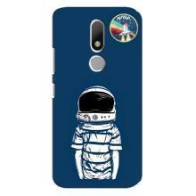 Чехол NASA для Motorola Moto M (AlphaPrint) (Мальчик в шлеме)