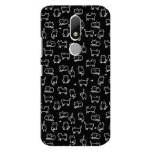 Чехол с принтом для Motorola Moto M (AlphaPrint) Модные коты (Меленькие котики)
