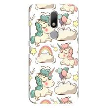 Чехол для Мото М - (Единорожки - Новинки) (AlphaPrint) (Единорожки)