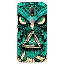 Чехол с птицами на Motorola Moto M (VPrint) (Сова с глазом)