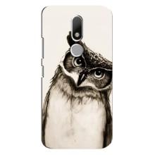 Чехол с птицами на Motorola Moto M (VPrint) (Сова)