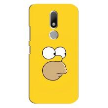 Чехол с Симпсонами для Motorola Moto M (VPrint) (Гомер)