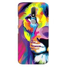 Чехол со Львом для Motorola Moto M (VPrint) (Яркий Лев)