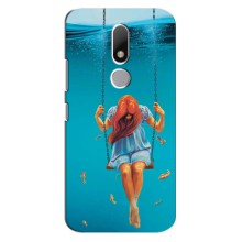 Чехол Стильные девушки на Motorola Moto M – Девушка на качели