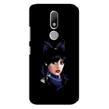 Чехлы Венсдей на Motorola Moto M Уэнсдей (AlphaPrint) (серьезная Уэнздей)