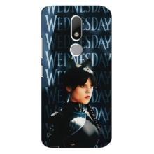 Чехлы Венсдей на Motorola Moto M Уэнсдей (AlphaPrint) (Уэнздей кошка)