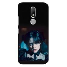Чехлы Венсдей на Motorola Moto M Уэнсдей (AlphaPrint) (взгляд Уэнздей)