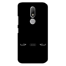 Силиконовый бампер с картинкой машины на Motorola Moto M (Силует Audi)