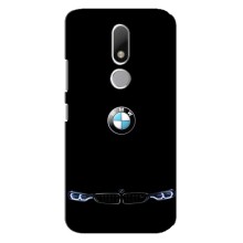 Силиконовый бампер с картинкой машины на Motorola Moto M (Черный BMW)