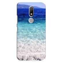 Силиконовый чехол с КАРТИНКАМИ лето для Motorola Moto M (AlphaPrint) (Море)