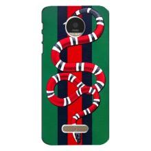 Чехлы ГУЧЧИ для Мото З Плей (AlphaPrint) (Gucci змия)